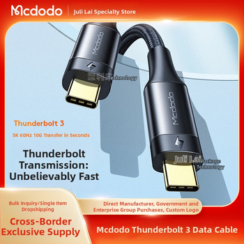 Mcdodo Ca-876 Cablu Thunderbolt USB-C, cu capete duale, pentru ecran 5K și notebook