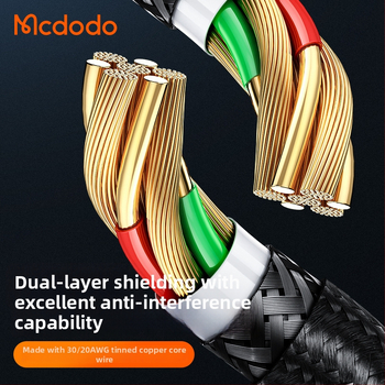 Mcdodo Ca-876 Cablu Thunderbolt USB-C, cu capete duale, pentru ecran 5K și notebook