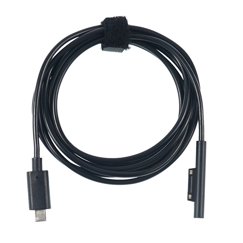 Cablu de încărcare USB-C PD pentru Microsoft Surface Pro 5/6/Book/Go — Interfață Type-C, Încărcare Rapidă, Cu un singur cap, PVC