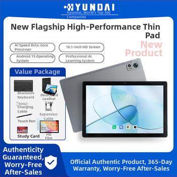 Hyundai Y108 Android planšetdators, 10,1 collu ekrāns, 128GB SSD atmiņa, astoņkodolu procesors, 4G Dual-SIM