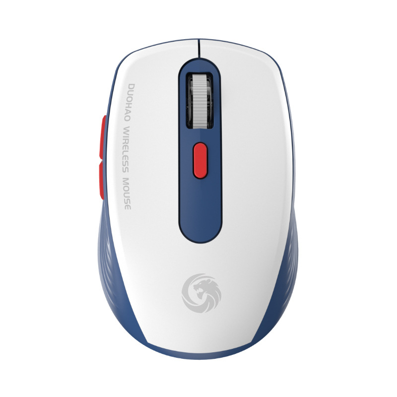 Bežična miša s dvostrukim načinom 2,4G + Bluetooth, 2000dpi, 6 tipki, punjiva kabelom