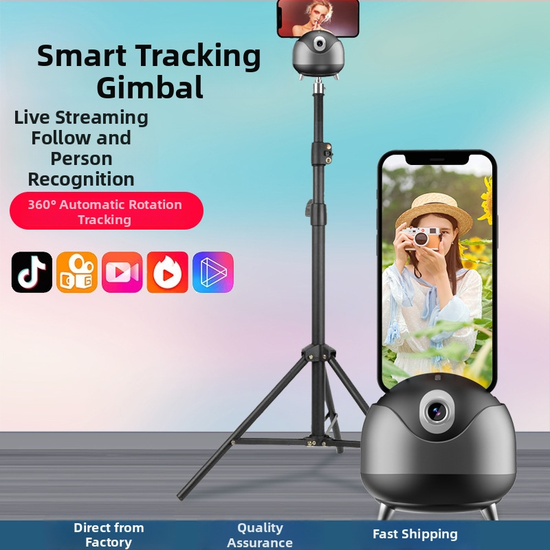 Stabilizátor pre smartfón s dvojitou osou a AI rozpoznávaním tváre, 360° panoráma, ±15° naklonenie, upínanie