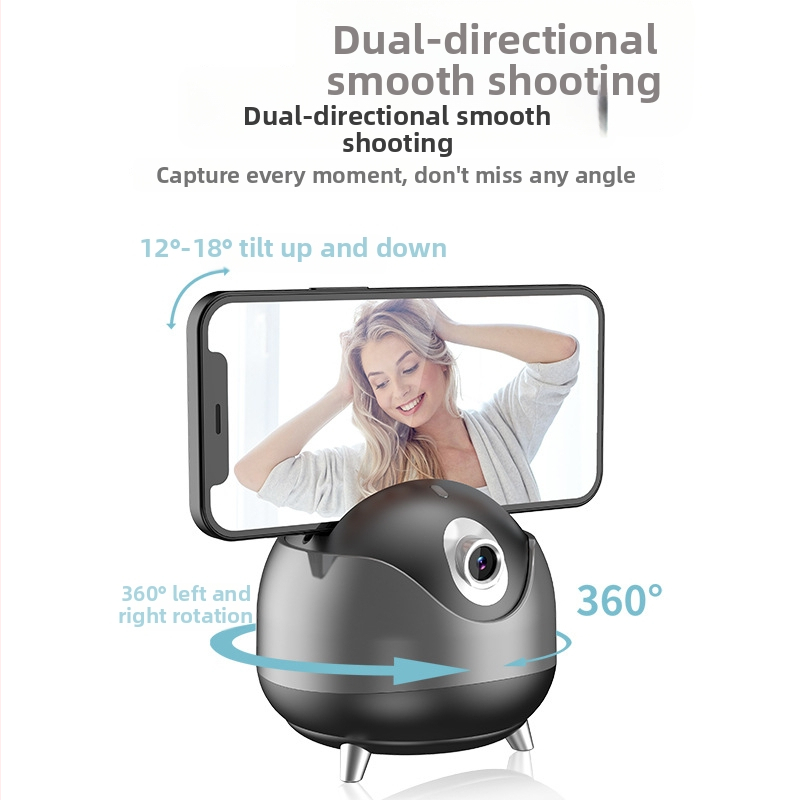 Stabilizátor pre smartfón s dvojitou osou a AI rozpoznávaním tváre, 360° panoráma, ±15° naklonenie, upínanie