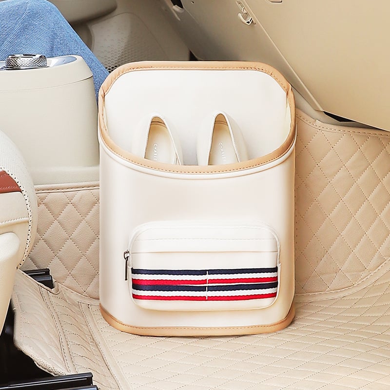 Cutie de depozitare din piele pentru spatele scaunului auto, capacitate 9600 ml, impermeabilă și personalizabilă, potrivire universală