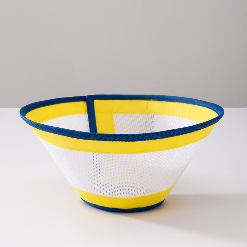 Colier elisabetean pentru animale – plasă respirabilă, închidere Velcro, anti-lingere, anti-zgâriere, protecție postoperatorie