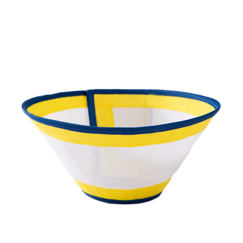 Colier elisabetean pentru animale – plasă respirabilă, închidere Velcro, anti-lingere, anti-zgâriere, protecție postoperatorie