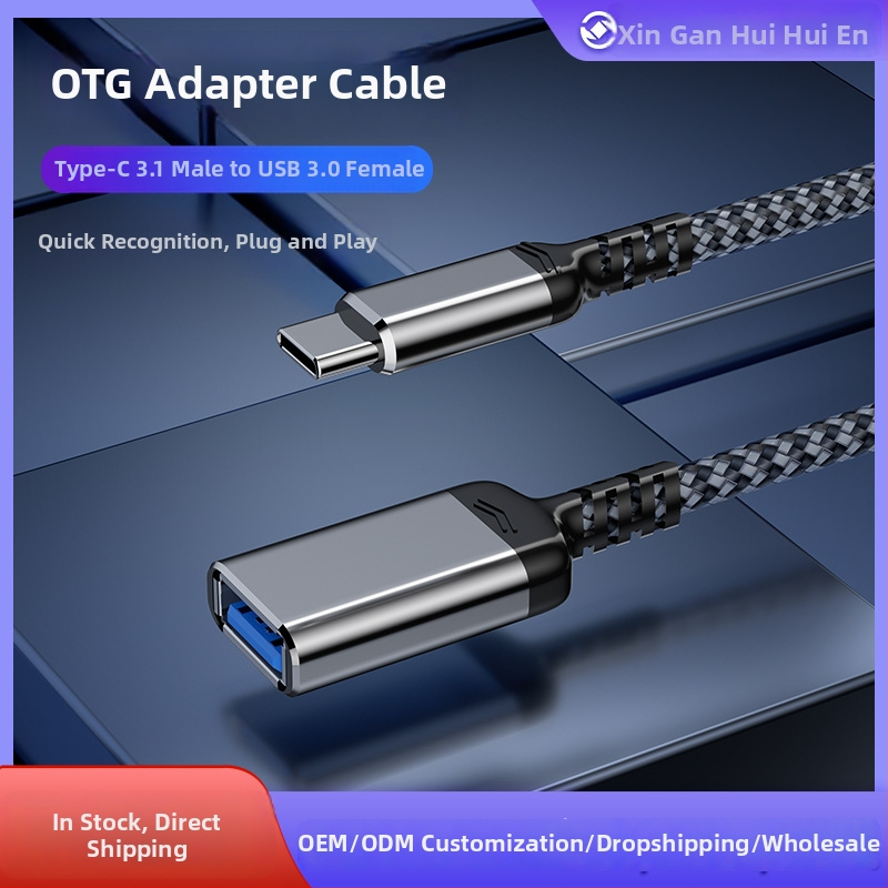 USB 3.0 OTG adaptér kábel pre mobilné telefóny a tablety, auto použitie