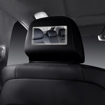 Козметично огледало за кола, неръждаема стомана, монтаж с лепило, Late Island, универсално (Тип: козметично огледало; Материал: неръждаема стомана; Монтаж: лепило; Марка: Late Island; Съвместимост: универсална)