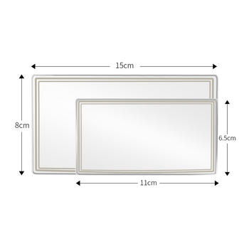 Козметично огледало за кола, неръждаема стомана, монтаж с лепило, Late Island, универсално (Тип: козметично огледало; Материал: неръждаема стомана; Монтаж: лепило; Марка: Late Island; Съвместимост: универсална)