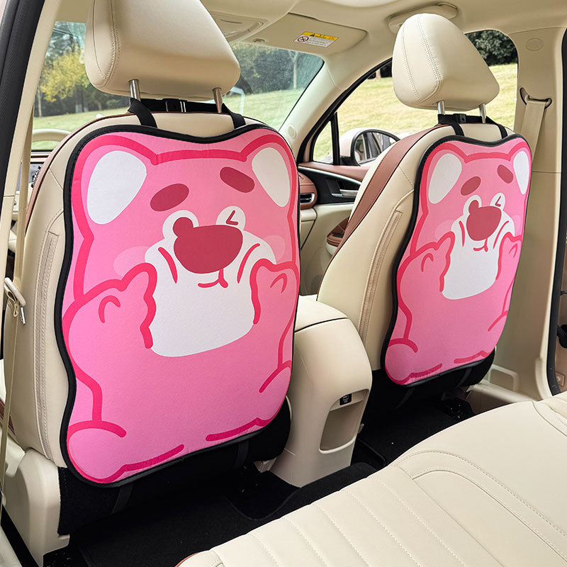 Banana Green Jastuk za zaštitu stražnjeg naslona automobila, karikatura uzorak, PU koža, za sve sezone