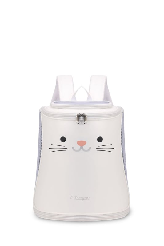 Macska szállító táska – összecsukható, hordozható, PU anyag, 7,5 kg kapacitás