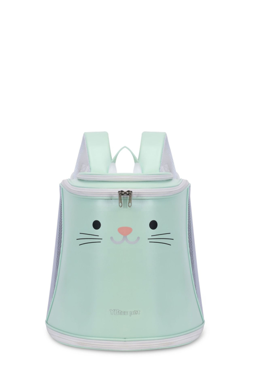 Macska szállító táska – összecsukható, hordozható, PU anyag, 7,5 kg kapacitás