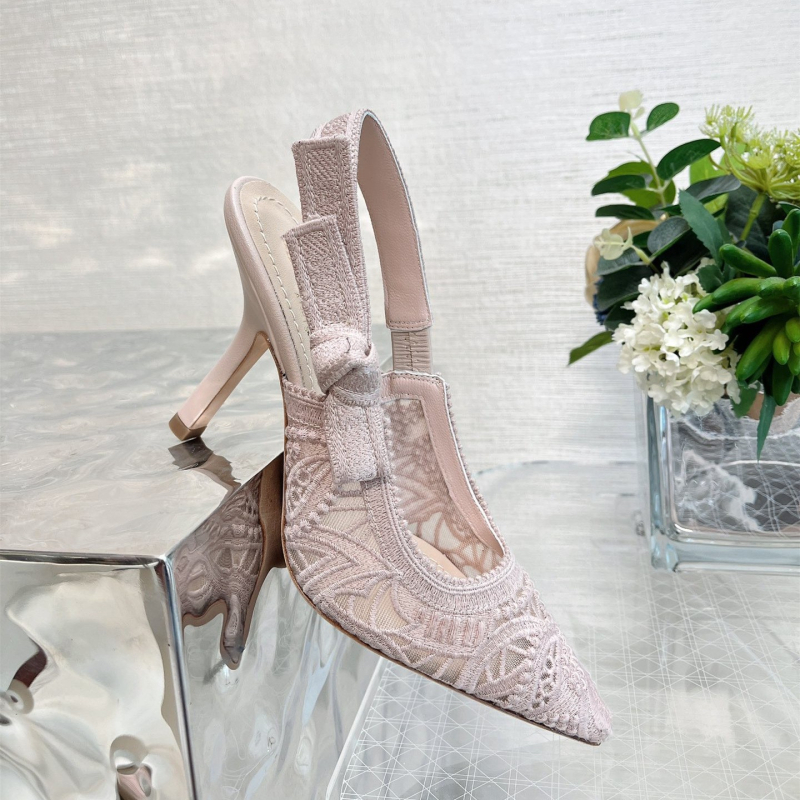 Сандали с презрамки за жени, заострен нос, горна част от телешка кожа, нисък клиновиден ток, подплата от супер влакна