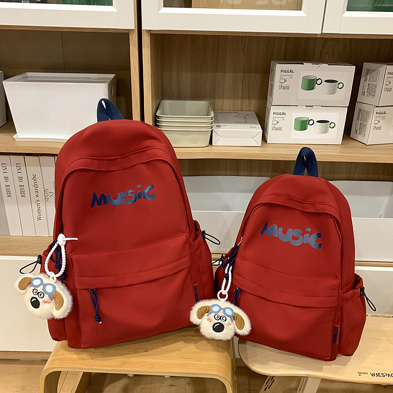 Раница с букви за гимназистки — Oxford раница с азбучен принт, голям капацитет, дишаща, извити презрамки, полиестерна подплата, корейски стил училищна чанта