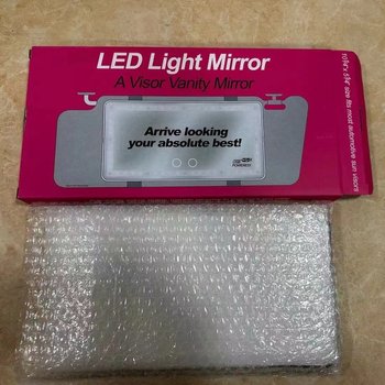 Козметично огледало за автомобил със Snap-On монтаж, универсална съвместимост, минималистичен стил, печат на лого