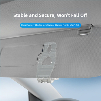 HD kosmetinis veidrodėlis automobiliui su snap-on tvirtinimu, universali suderinamumas, minimalistinis stilius