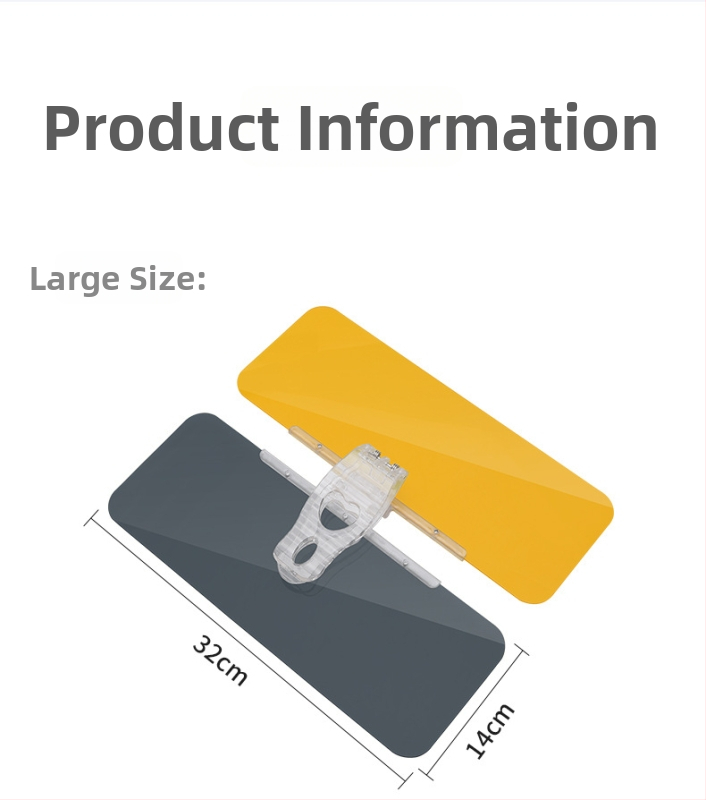 HD kosmetinis veidrodėlis automobiliui su snap-on tvirtinimu, universali suderinamumas, minimalistinis stilius