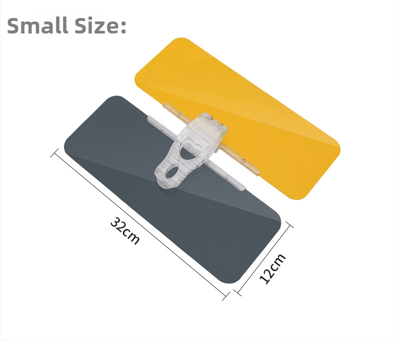 HD kosmetinis veidrodėlis automobiliui su snap-on tvirtinimu, universali suderinamumas, minimalistinis stilius