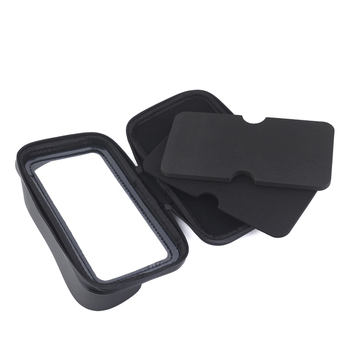 Geantă impermeabilă pentru ghidon, cu vizor solar, pentru bicicletă și motocicletă, PU piele, model DFC, pentru ciclism