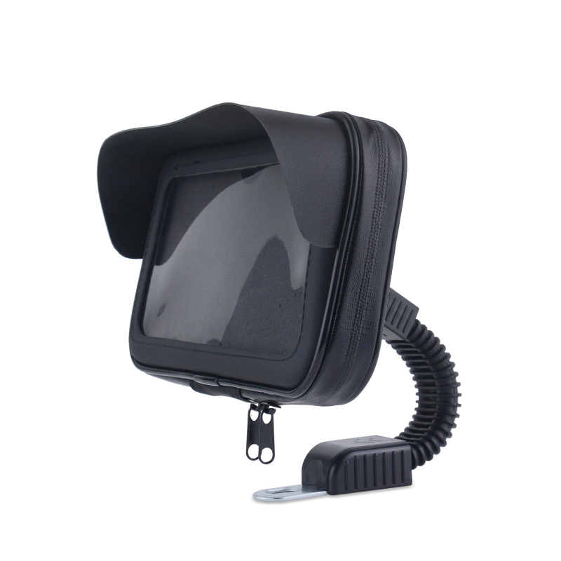 Geantă impermeabilă pentru ghidon, cu vizor solar, pentru bicicletă și motocicletă, PU piele, model DFC, pentru ciclism