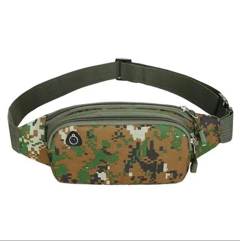 Geantă de talie din pânză pentru bărbați, crossbody – respirabilă, rezistentă la uzură, culoare solidă, căptușeală poliester, lansare toamna 2025, pentru uz zilnic