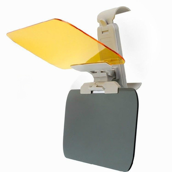 Автомобилен антизаслепяващ огледален слънцезащитен визьор – дневен/нощен режим, универсален, монтаж със лепило