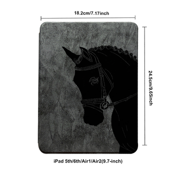 iPad planšetdatora aizsargs vāciņš ar magnētisku turēšanu, aizsardzība pret kritieniem, 360° rotācija, retro stils, pildspalvas nodalījums, imitētā āda