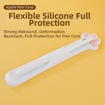 Silikona aizsargtērps iPad stilus ar līmējošu aizmuguri un magnētisku piestiprināšanu Apple Pencil (1. un 2. paaudze)