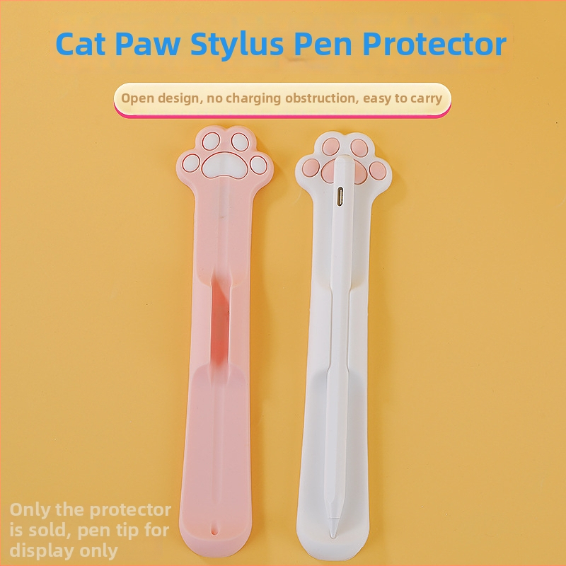 Silikona aizsargtērps iPad stilus ar līmējošu aizmuguri un magnētisku piestiprināšanu Apple Pencil (1. un 2. paaudze)