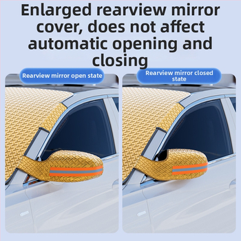 Auto lume kaitsja päikesekaitse – paks talvise disain, alumiiniumi foolium, sisseehitatud paigaldus, universaalne sobivus, 350 g