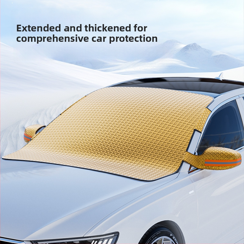 Auto lume kaitsja päikesekaitse – paks talvise disain, alumiiniumi foolium, sisseehitatud paigaldus, universaalne sobivus, 350 g