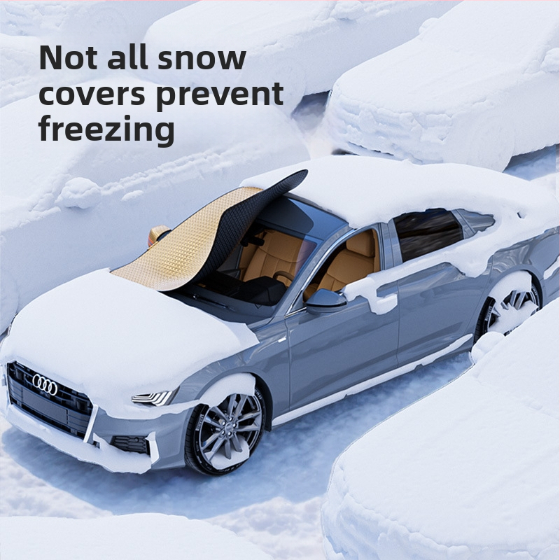 Auto lume kaitsja päikesekaitse – paks talvise disain, alumiiniumi foolium, sisseehitatud paigaldus, universaalne sobivus, 350 g