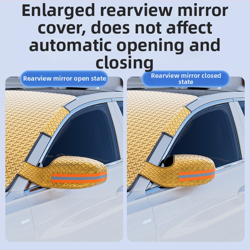 Auto lume kaitsja päikesekaitse – paks talvise disain, alumiiniumi foolium, sisseehitatud paigaldus, universaalne sobivus, 350 g