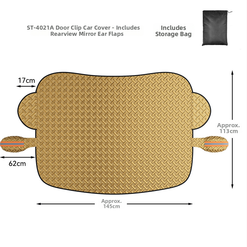 Auto lume kaitsja päikesekaitse – paks talvise disain, alumiiniumi foolium, sisseehitatud paigaldus, universaalne sobivus, 350 g