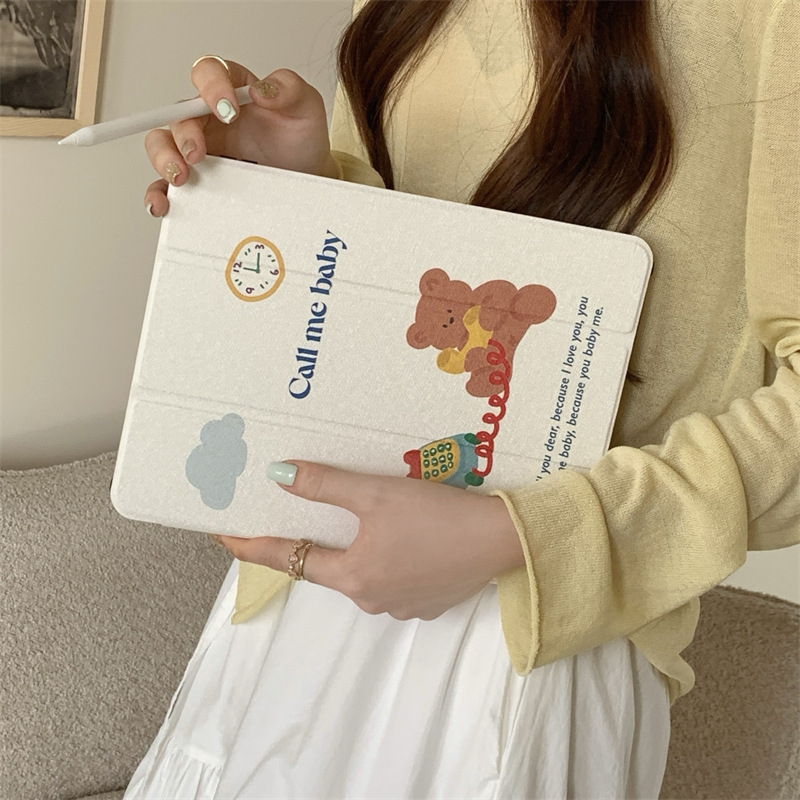 Shell akrila aizsarg vāciņš Apple iPad 10.9 collām ar trīs locījumu konstrukciju, zīmēšanas nodalījums un miega/pamošanās atbalsts