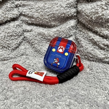 ZJ TPU защитен калъф за AirPods Pro 2, съвместим с AirPods 4-та и 3-та генерация, инжекционно формована обвивка