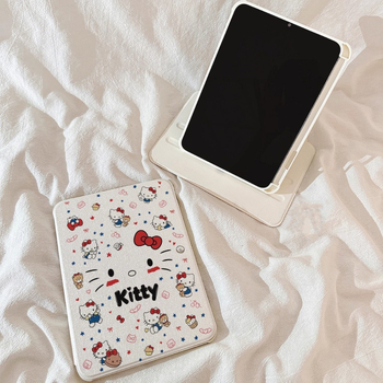 Aizsargkalns Apple iPad 11 — akrila materiāls, flip-top karikatūru dizains, šokam izturīgs, statīva atbalsts, reljefiska apdare