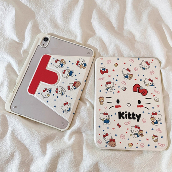 Aizsargkalns Apple iPad 11 — akrila materiāls, flip-top karikatūru dizains, šokam izturīgs, statīva atbalsts, reljefiska apdare