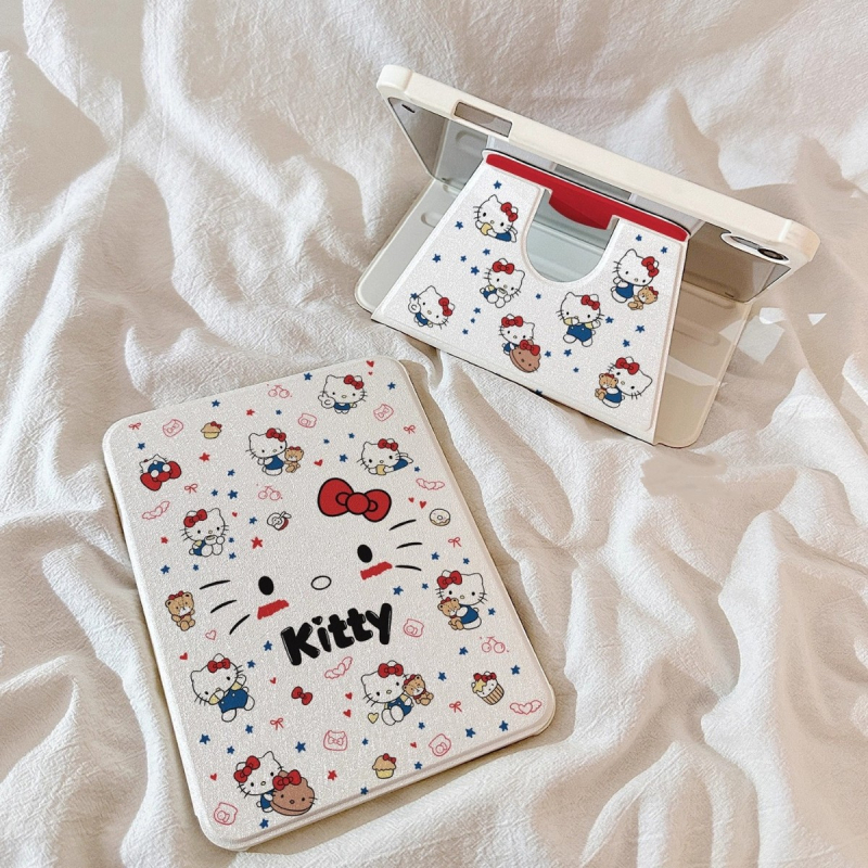 Aizsargkalns Apple iPad 11 — akrila materiāls, flip-top karikatūru dizains, šokam izturīgs, statīva atbalsts, reljefiska apdare