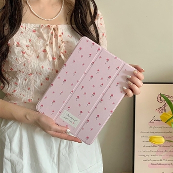 iPad aizsargkalns ar pildspalvas slotu, magnētiskais akrils, trīslocējuma dizains, miega režīma atbalsts