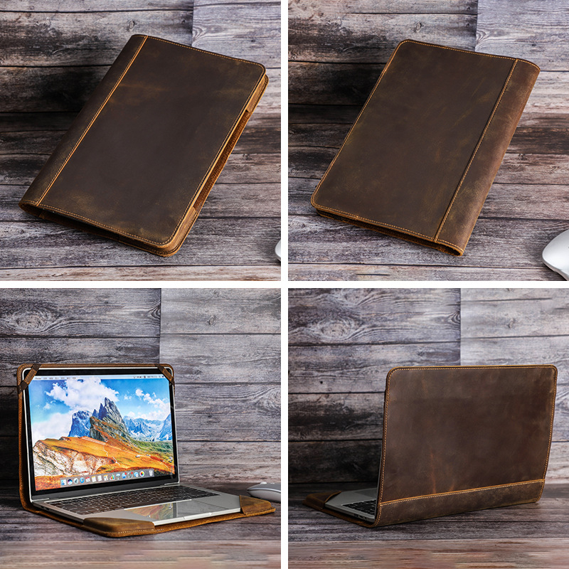 CONTACTS FAMILY MacBook Pro защитен калъф от естествена кожа