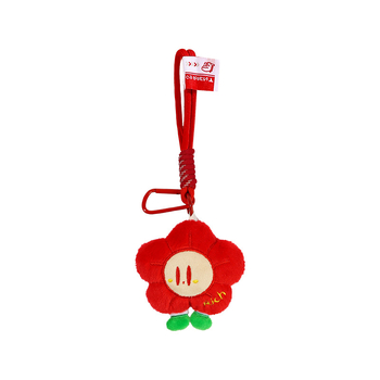 Figurina din pluș, breloc pentru genți, model cu flori, design original, pandantiv pentru chei, procesare semi-manuală, primăvara 2025