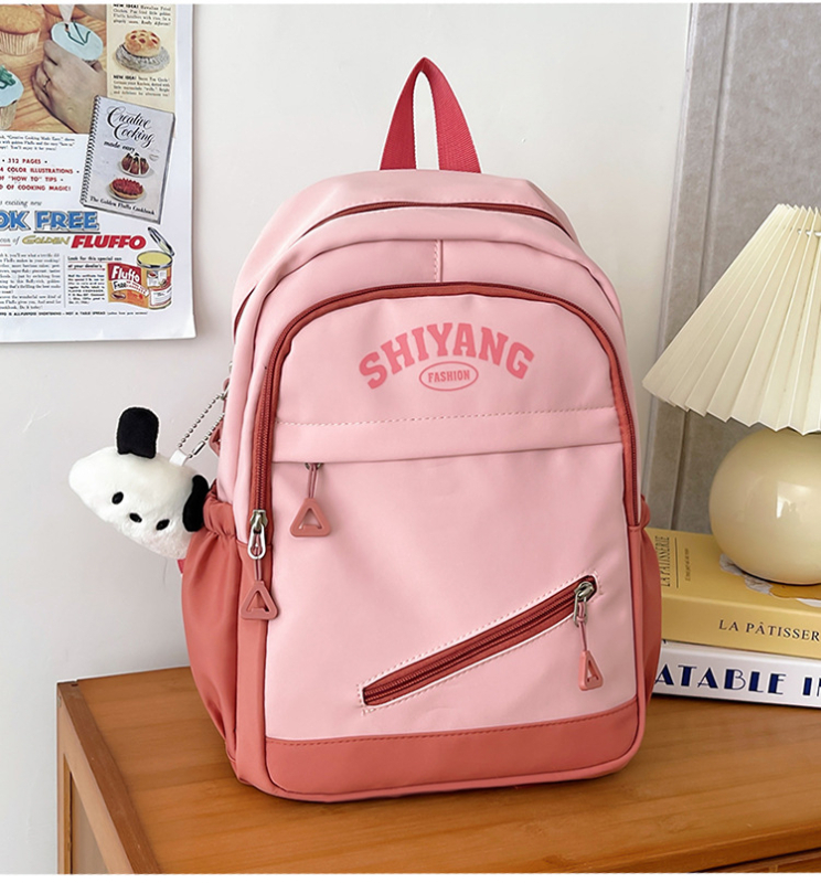 Детска раница от нейлон, унисекс, за училище, с въздушни презрамки, капацитет под 20 л