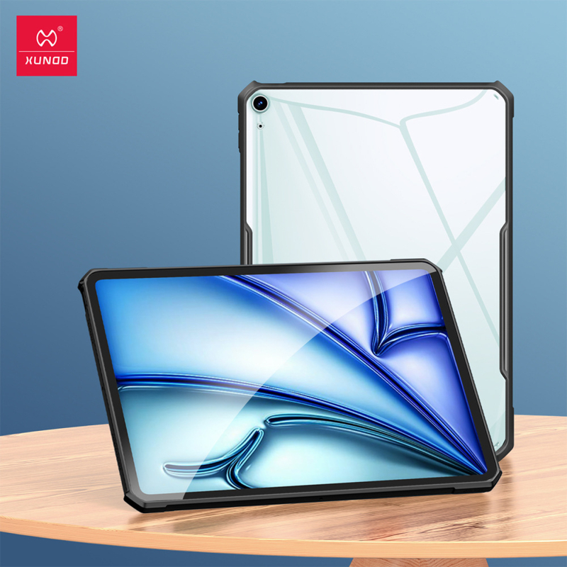 Carcasă protectie pentru iPad Air din TPU+PC – anti-cadere, disipare a căldurii, embosare, design semi-deschis simplu, compatibilă cu A16