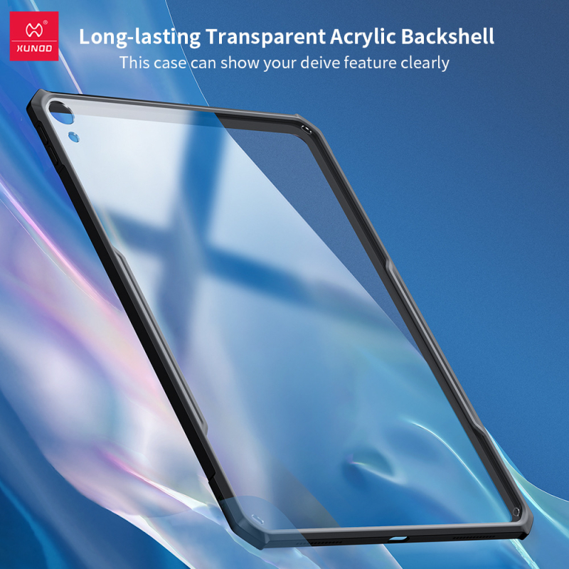 Carcasă protectie pentru iPad Air din TPU+PC – anti-cadere, disipare a căldurii, embosare, design semi-deschis simplu, compatibilă cu A16