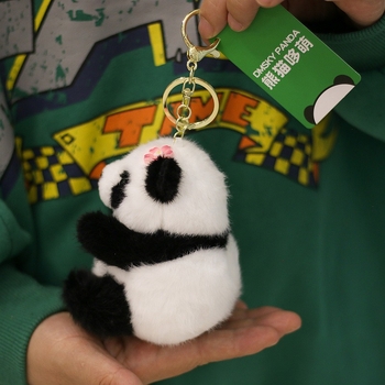 Панда плюшена играчка - къса плюшена текстура, пълнеж PP памук, опаковка в мрежеста торба, подходяща за възраст 7-14 години