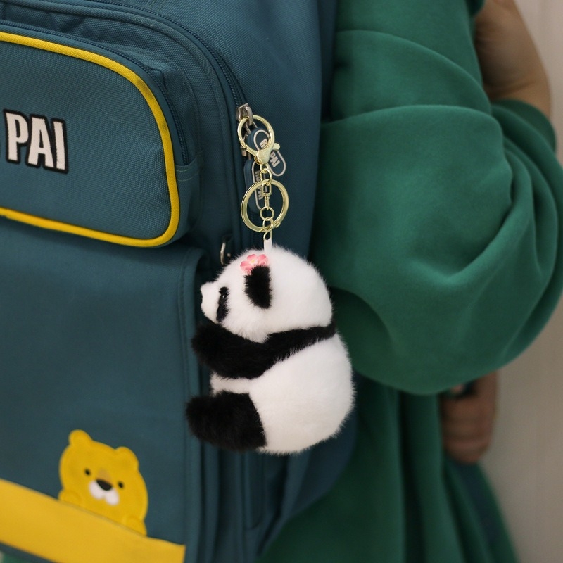 Панда плюшена играчка - къса плюшена текстура, пълнеж PP памук, опаковка в мрежеста торба, подходяща за възраст 7-14 години