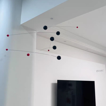 Pandantiv metalic cu clopoțel de vânt, decor nordic simplu și modern, Iarna 2024