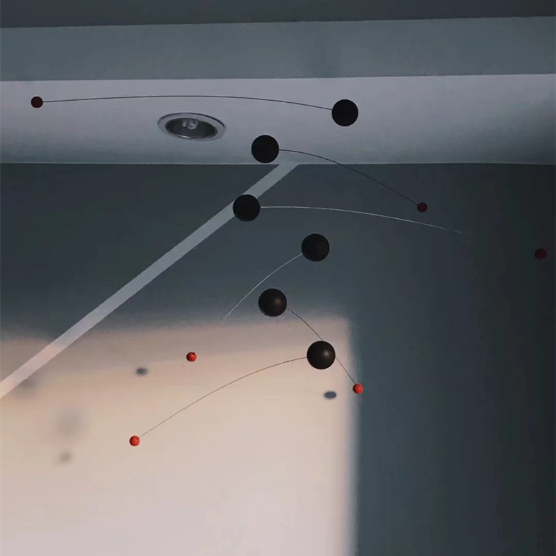 Pandantiv metalic cu clopoțel de vânt, decor nordic simplu și modern, Iarna 2024