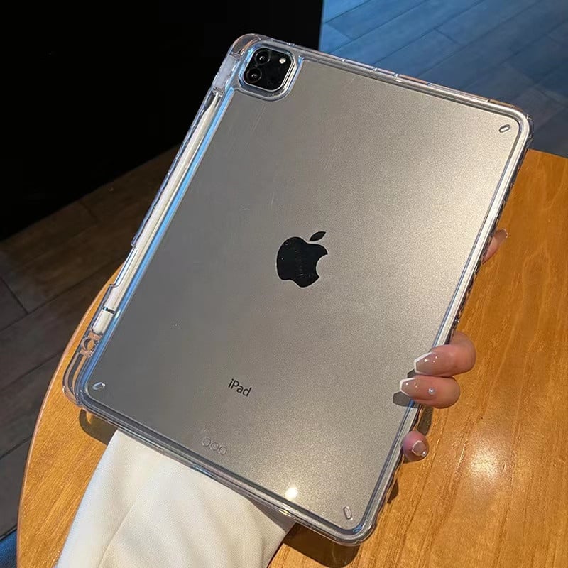 Πλήρες ακρυλικό προστατευτικό κάλυμμα για iPad Pro - αντι-δακτυλικά αποτυπώματα, ανθεκτικό σε πτώσεις, απαγωγή θερμότητας, μινιμαλιστικό σχέδιο